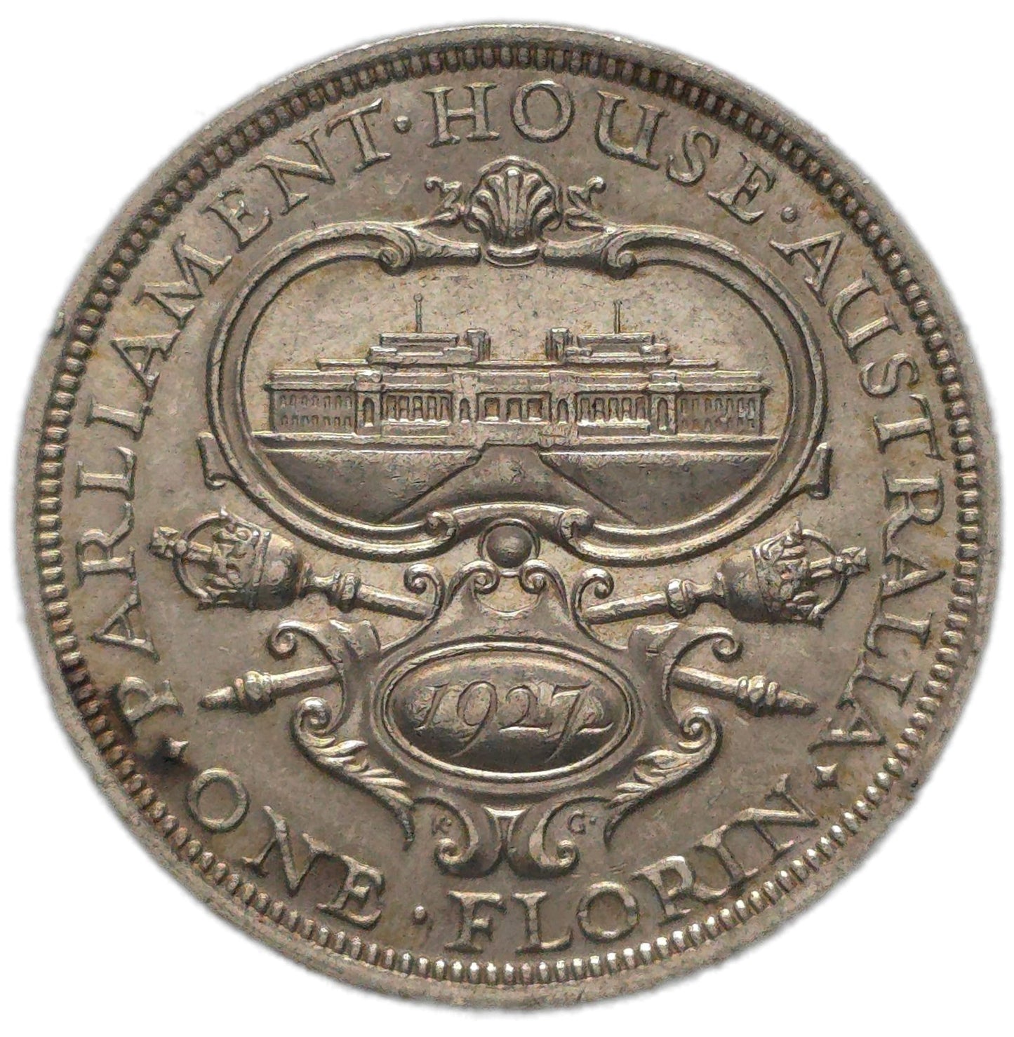 1927 Australia Canberra Florin, gEF