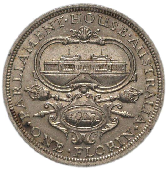 1927 Australia Canberra Florin, gEF