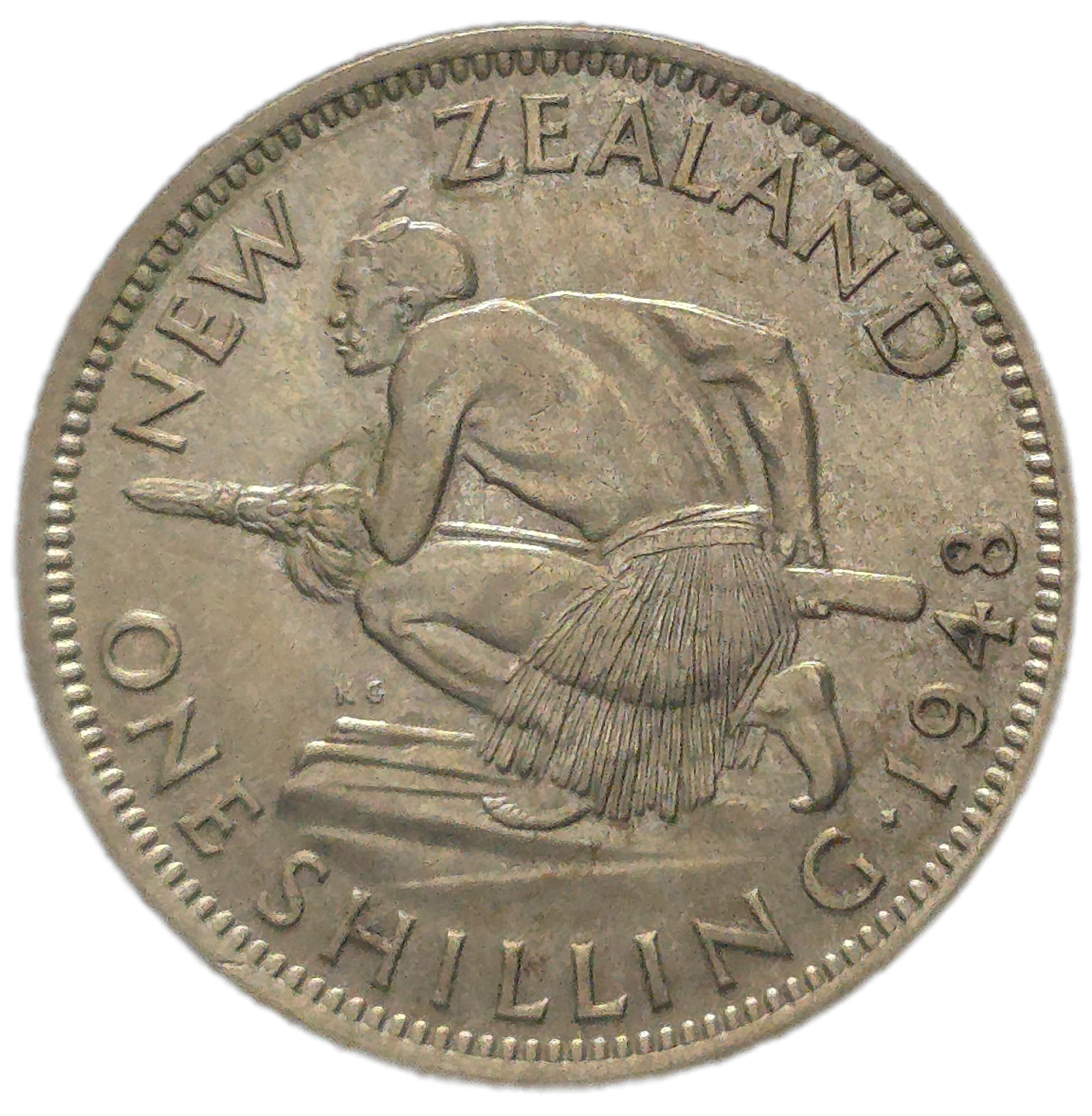 1948 New Zealand Shilling, EF