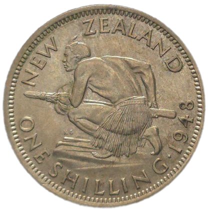 1948 New Zealand Shilling, EF