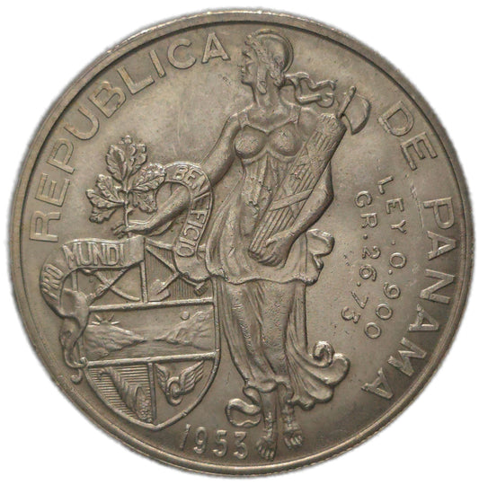 1953 Panama 1 Balboa, EF