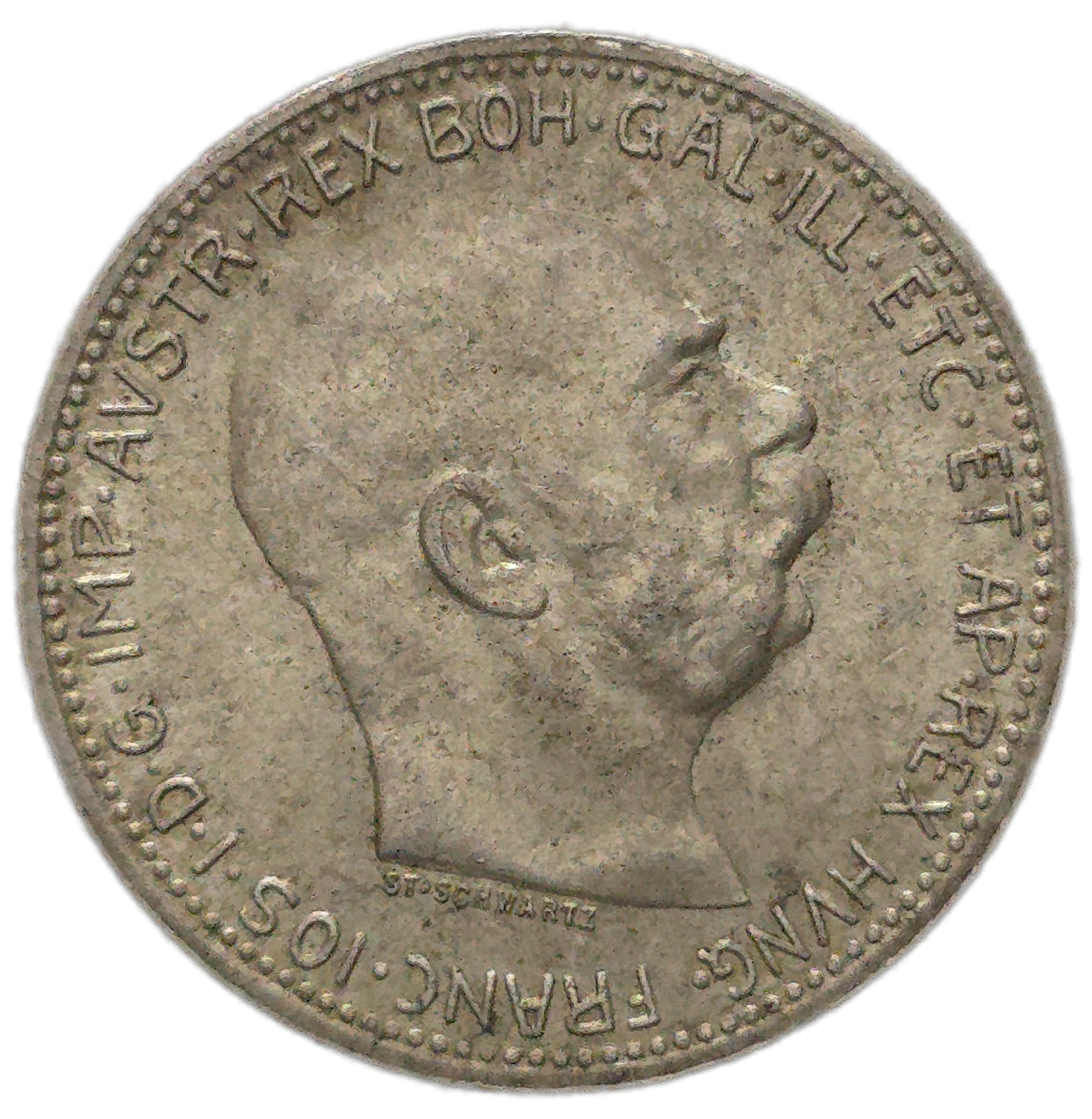 1915 Austrian Empire 1 Corona, EF