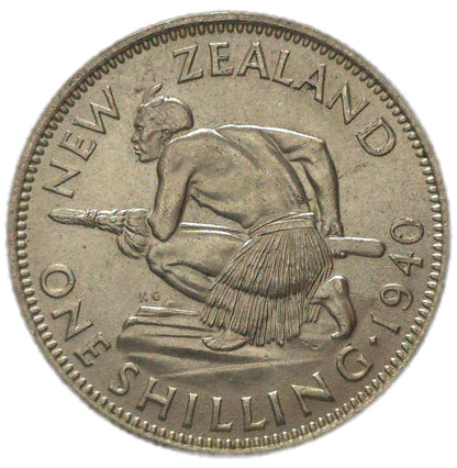 New Zealand 1940 Shilling gEF