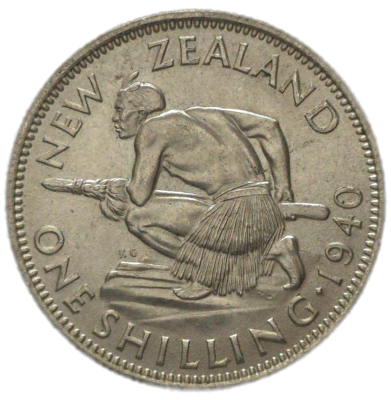 New Zealand 1940 Shilling gEF