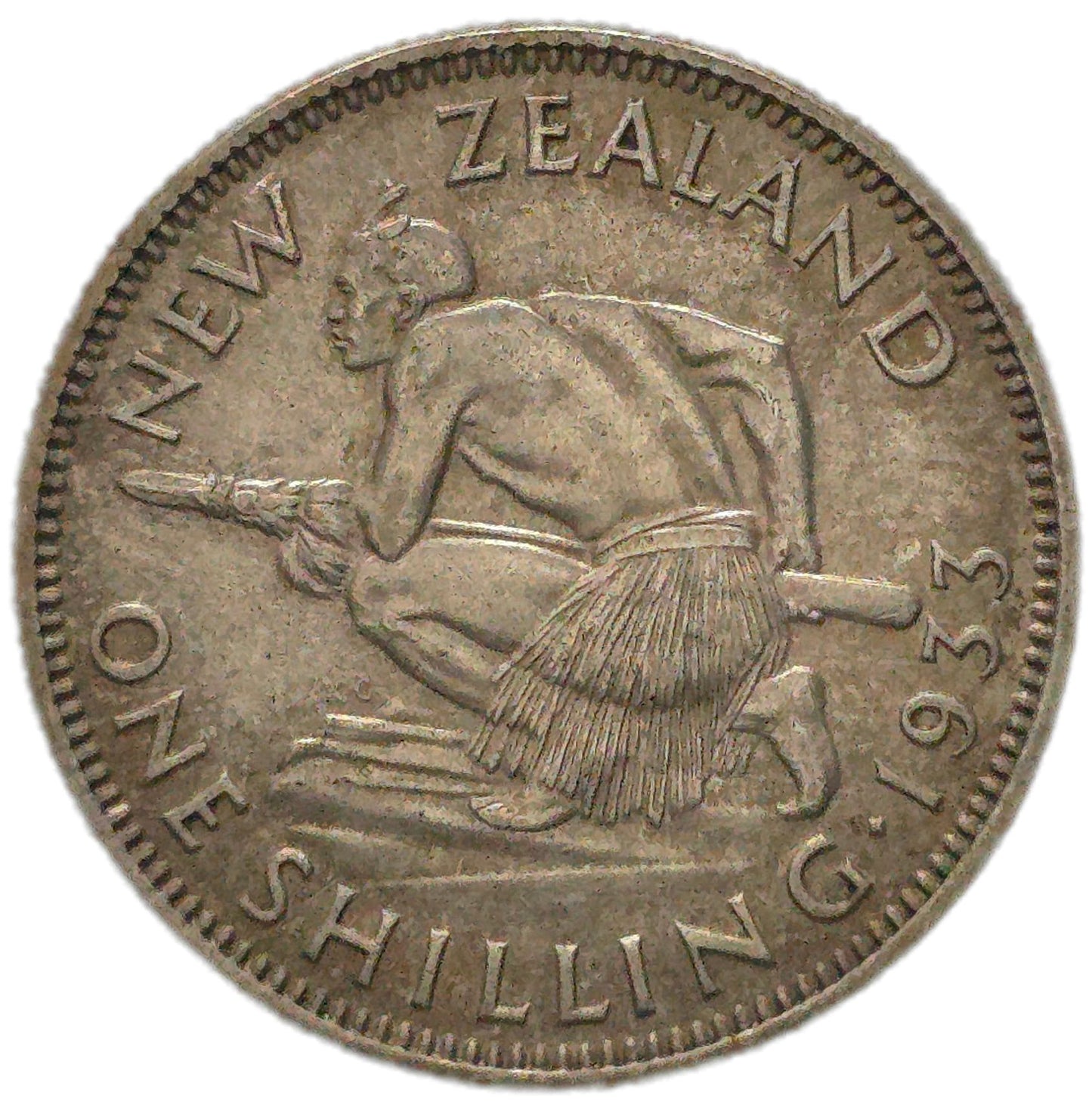 1933 New Zealand Shilling, aEF