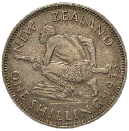 1933 New Zealand Shilling, aEF