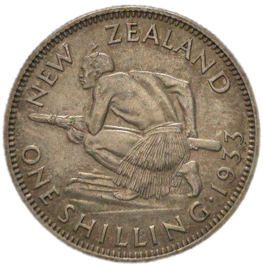 1933 New Zealand Shilling, aEF