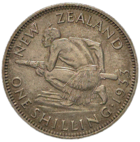 1933 New Zealand Shilling, aEF