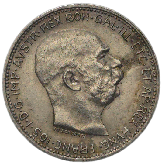 1912 Austrian Empire 1 Corona