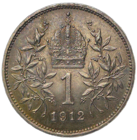 1912 Austrian Empire 1 Corona
