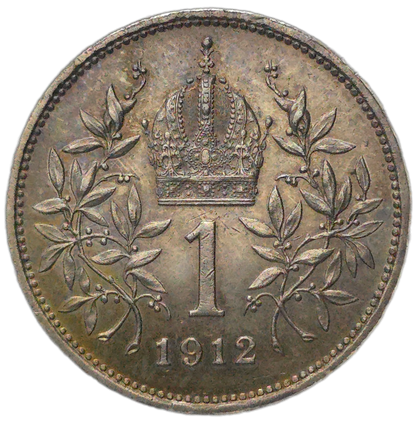 1912 Austrian Empire 1 Corona