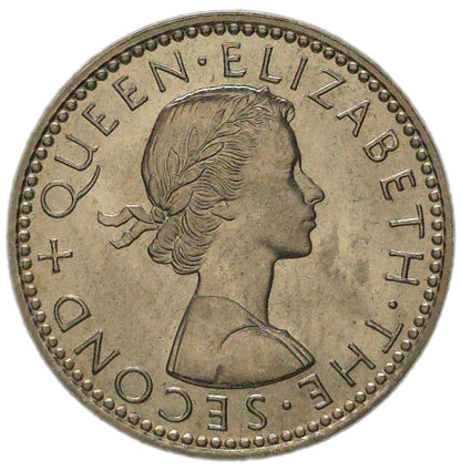 1965 New Zealand Sixpence, Uncirculated