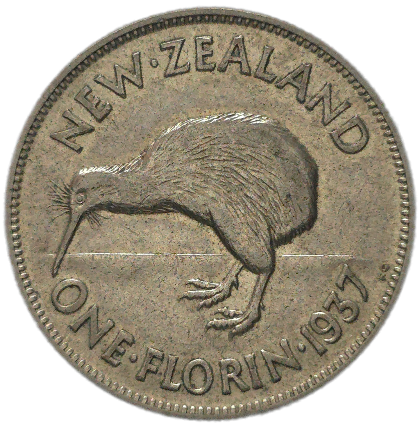 1937 New Zealand Florin, VF