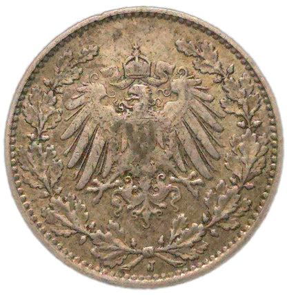 1914 Germany 1/2 Mark