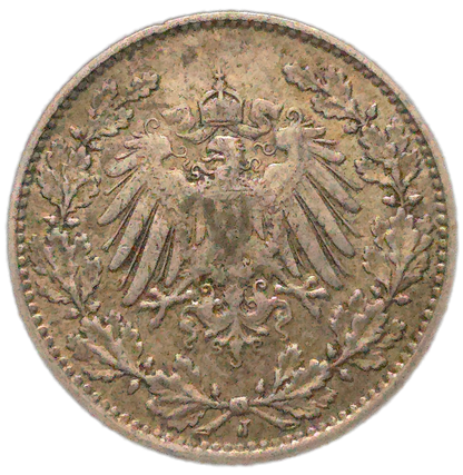 1914 Germany 1/2 Mark