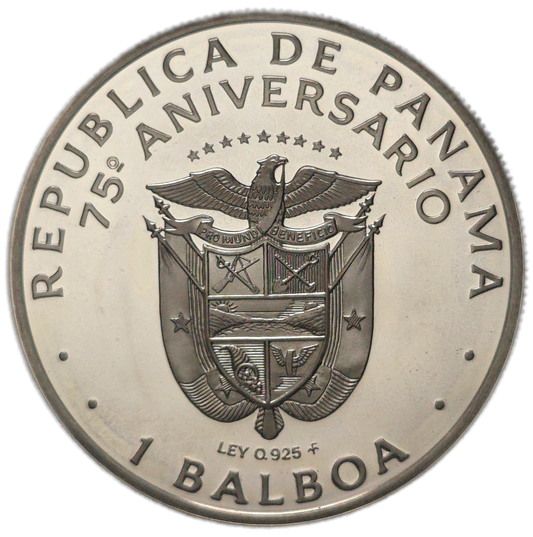 1978 Panama 1 Balboa 0.925 Silver Proof