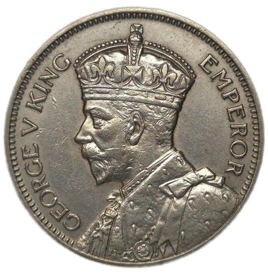 1935 New Zealand Shilling, gVF