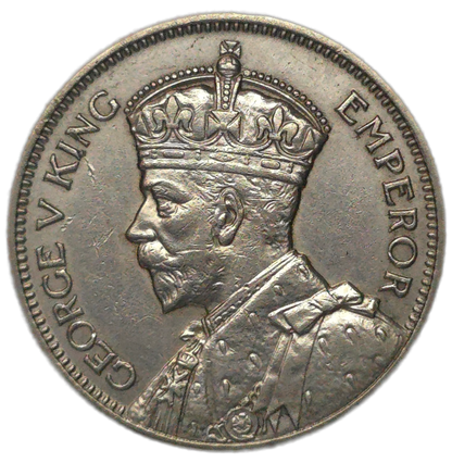 1935 New Zealand Shilling, gVF