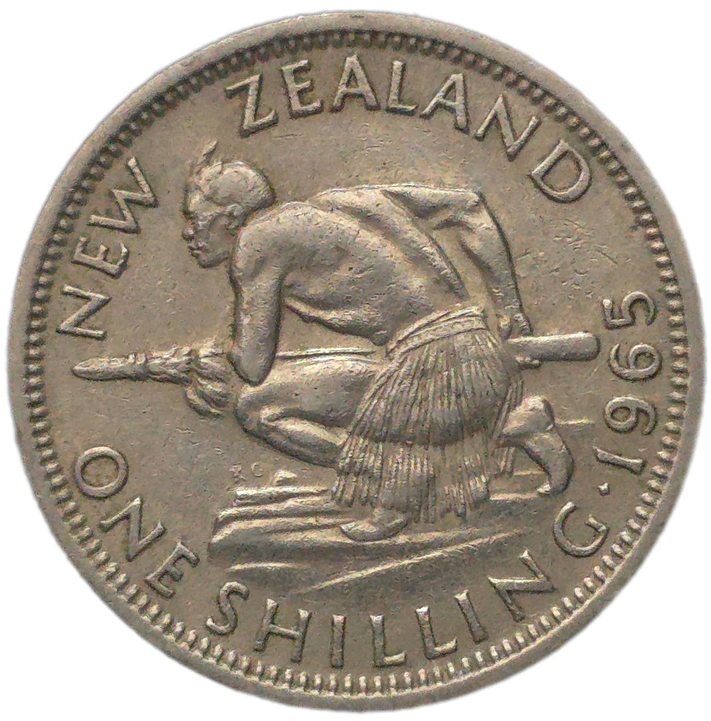 1965 New Zealand Shilling, Broken Back
