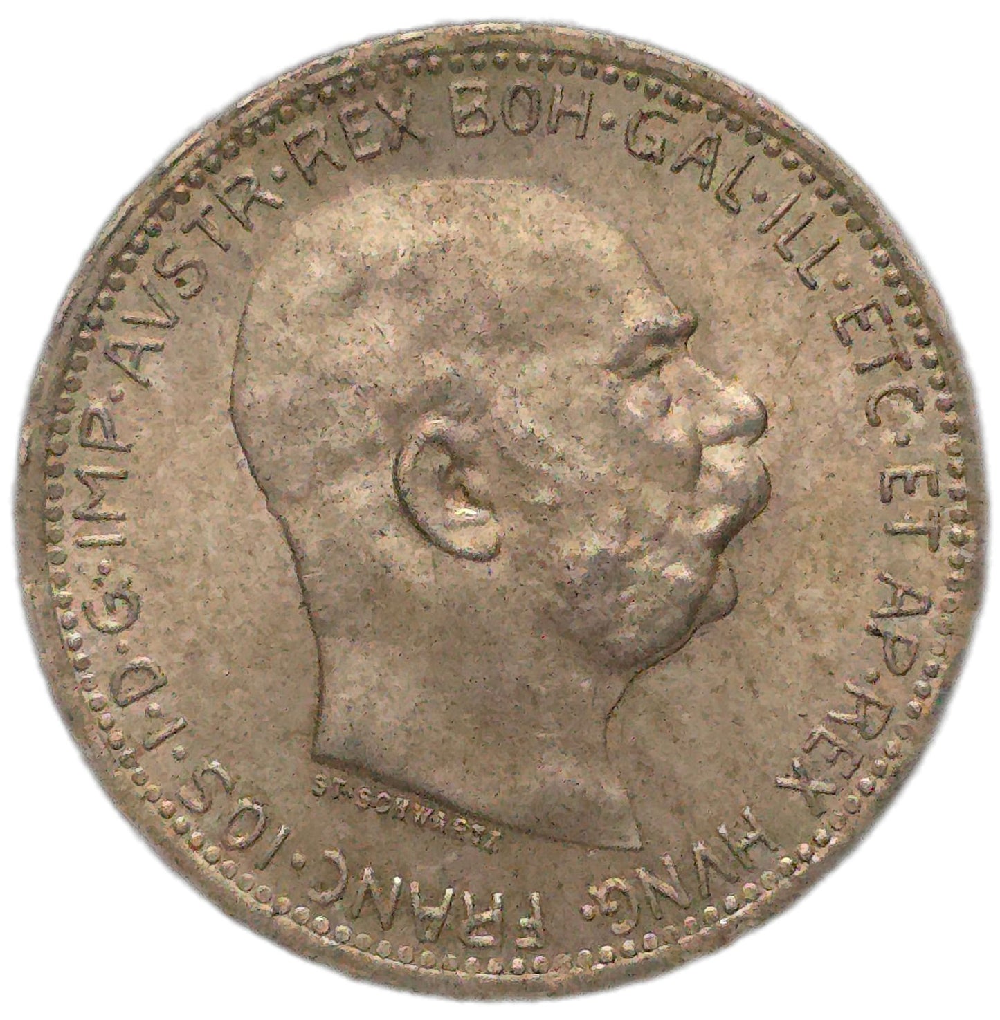 1916 Austrian Empire 1 Corona, EF