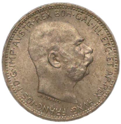 1916 Austrian Empire 1 Corona, EF