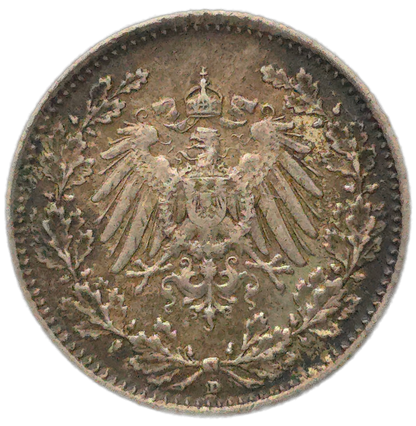 1915 Germany 1/2 Mark