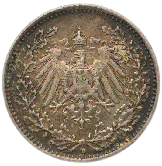1915 Germany 1/2 Mark