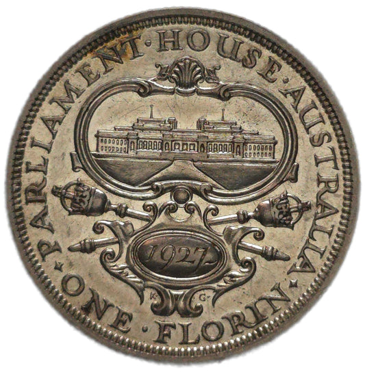 1927 Australia Canberra Florin, gEF