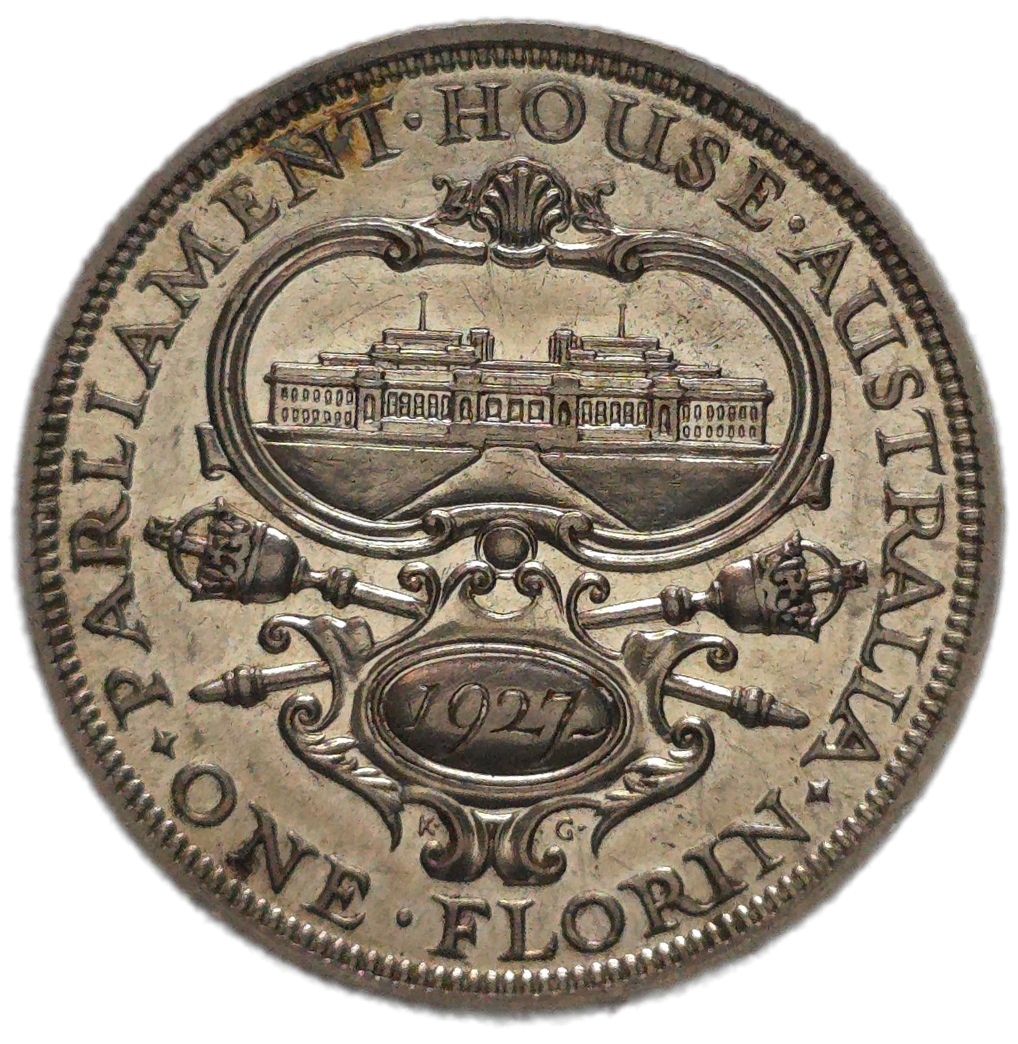 1927 Australia Canberra Florin, gEF