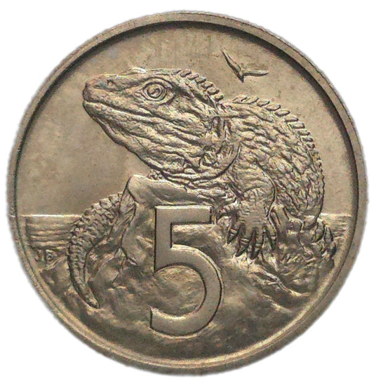 1967 New Zealand 5 Cents