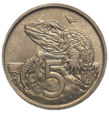 1967 New Zealand 5 Cents