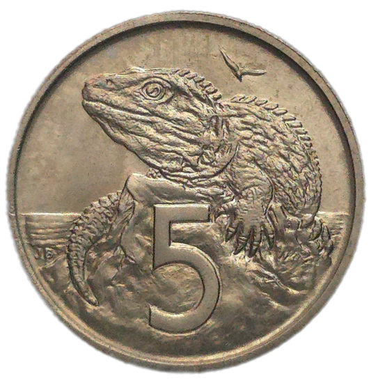 1967 New Zealand 5 Cents