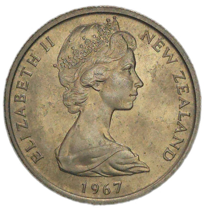 1967 New Zealand 5 Cents