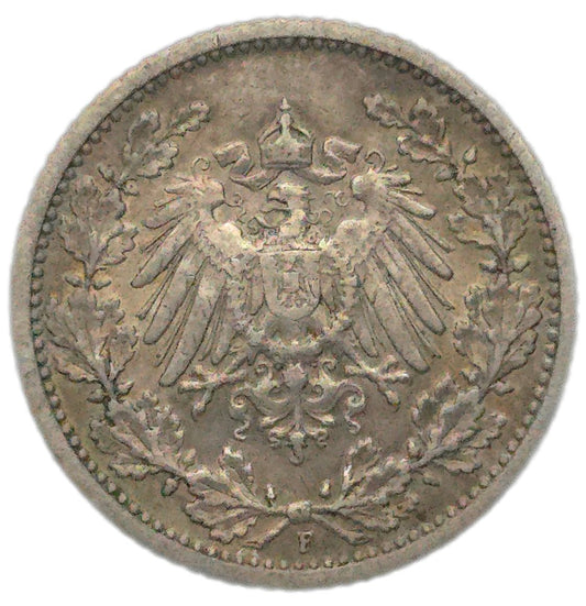 1909 Germany 1/2 Mark