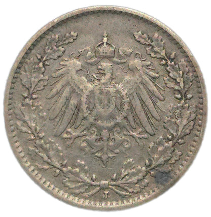 1908 Germany 1/2 Mark