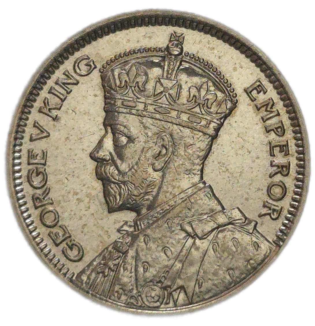 1933 New Zealand Sixpence, aUNC