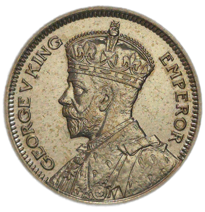 1933 New Zealand Sixpence, aUNC