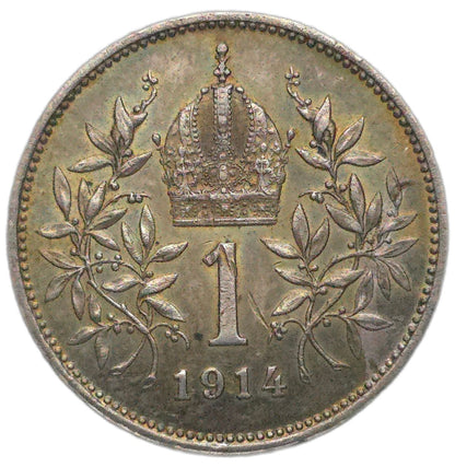 1914 Austrian Empire 1 Corona
