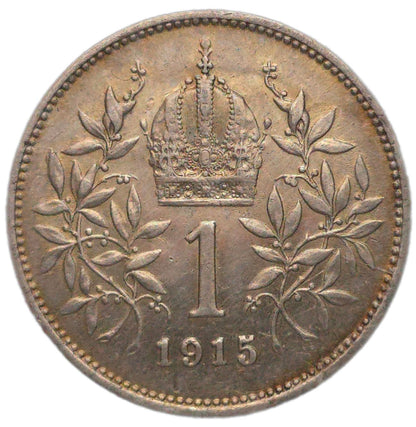 1915 Austrian Empire 1 Corona, VF