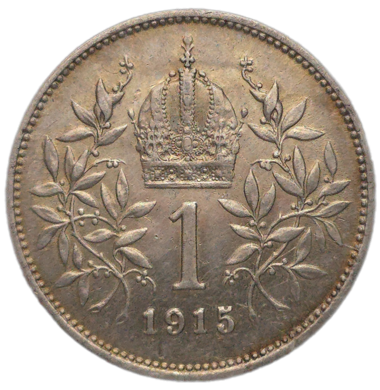 1915 Austrian Empire 1 Corona, VF
