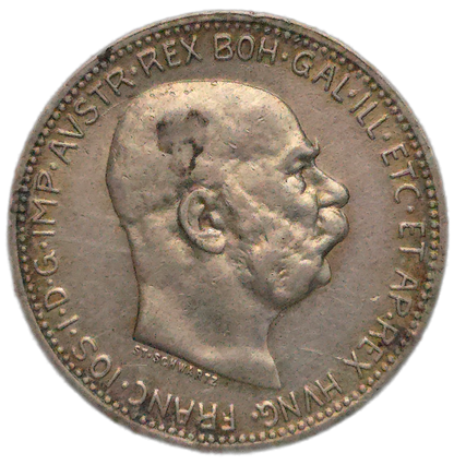 1915 Austrian Empire 1 Corona, VF