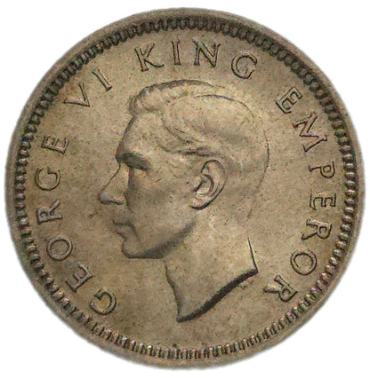 1941 New Zealand Threepence, gEF