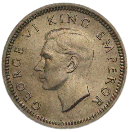 1941 New Zealand Threepence, gEF