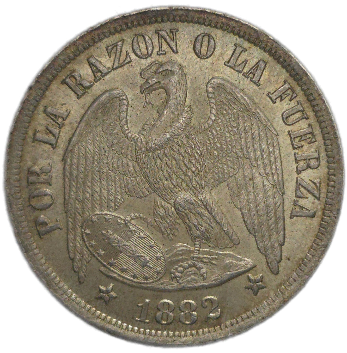 1882 Chile One Peso