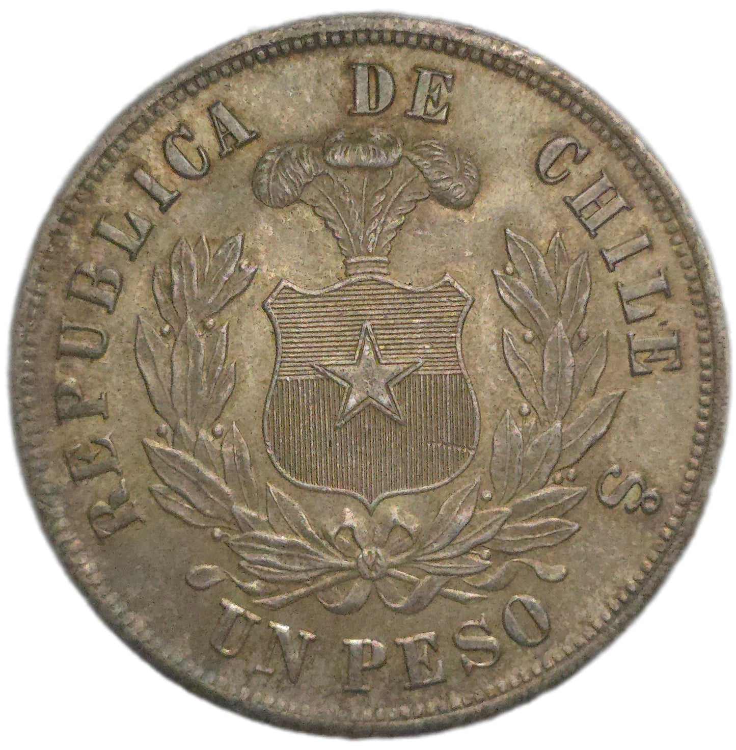 1882 Chile One Peso