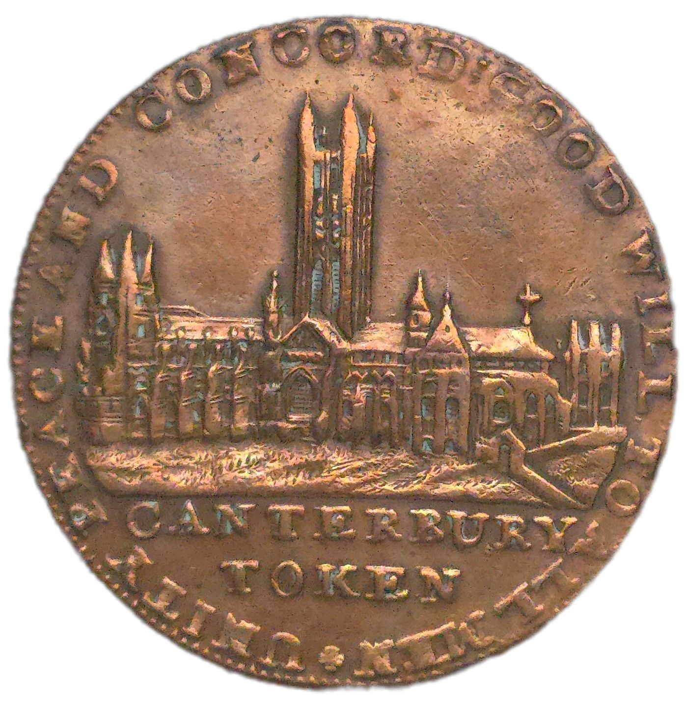 1794 United Kingdom, 1/2 Penny Canterbury Condor Token