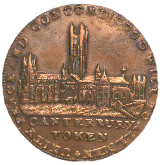 1794 United Kingdom, 1/2 Penny Canterbury Condor Token