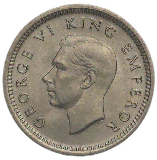 1947 New Zealand Threepence, gEF