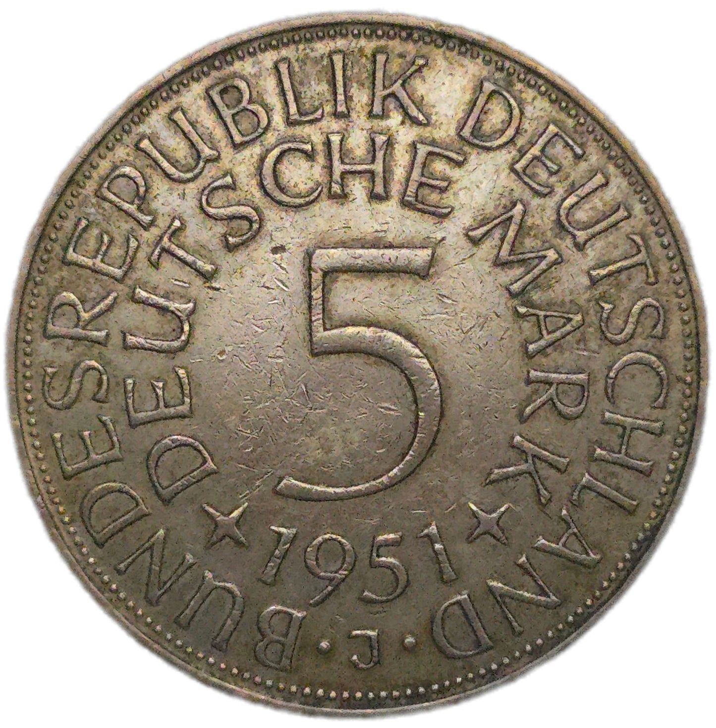 1951 Germany 5 Marks