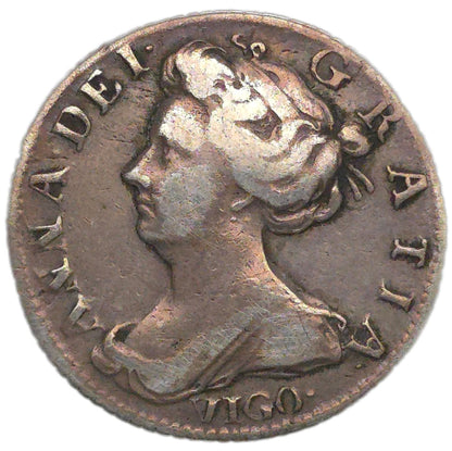 1703 United Kingdom Sixpence, Queen Anne VIGO